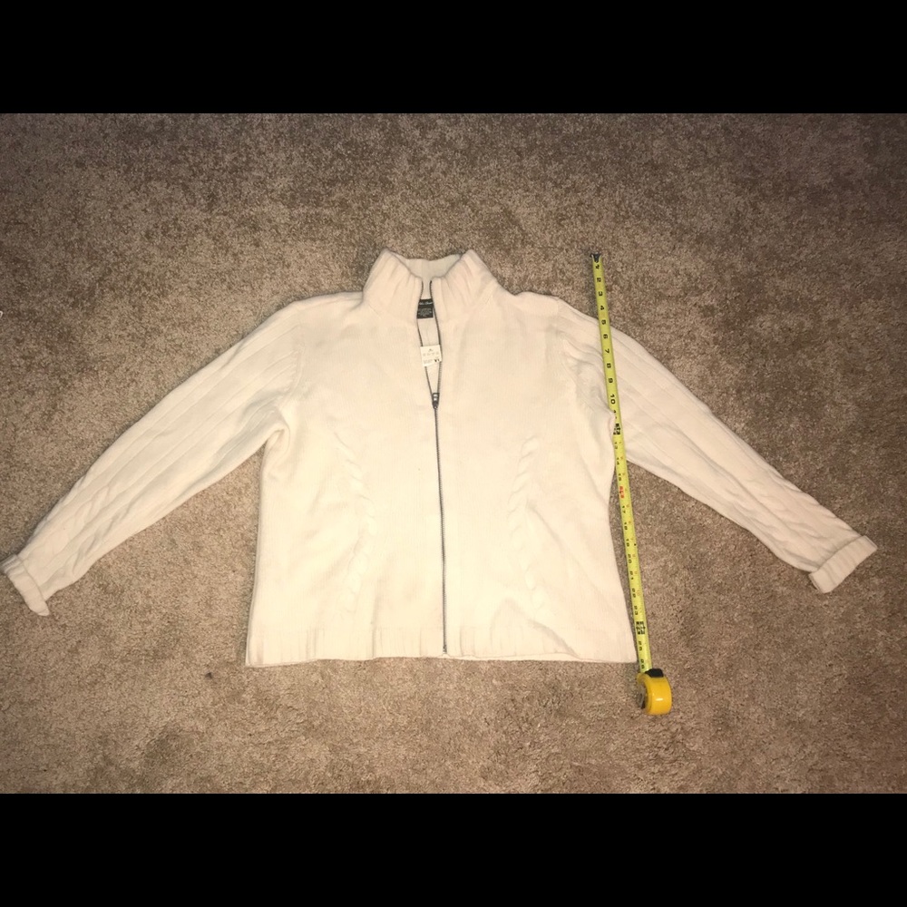 Eddie Bauer Wool Zip Up Sweater NWT